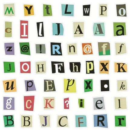 PVC Stickers - Ransom Letters