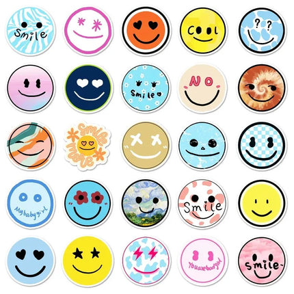 PVC Stickers - Smiley Faces