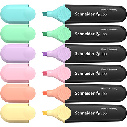 Schneider Job Highlighters Pastels  - Pack of 6