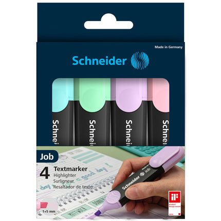 Schneider Job Highlighters Pastels - Pack of 4