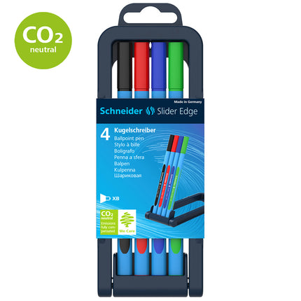 Schneider Slider Edge Ballpoint Pens - Extra Broad - Pack of 4
