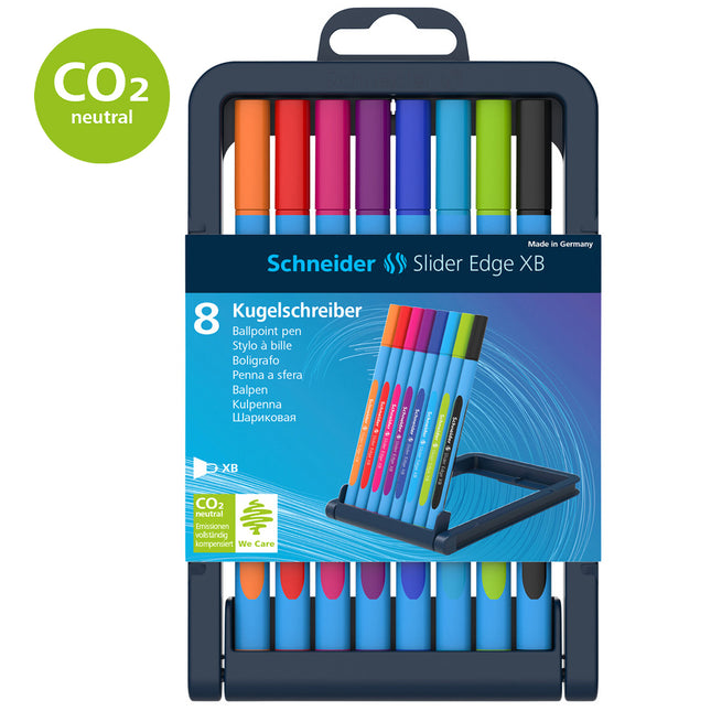 Schneider Slider Edge Ballpoint Pens - Extra Broad - Pack of 8