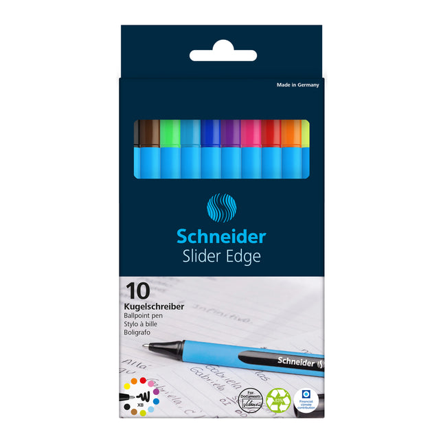 Schneider Ballpoint Pen Slider Edge XB - Pack of 10