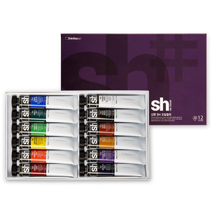 ShinHan SH Oil Colour Paints - 50ml Pack of 12