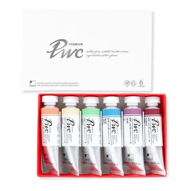 ShinHan Professional Watercolour Paints Extra Fine - 15ml - Tint Set A Pack of 6