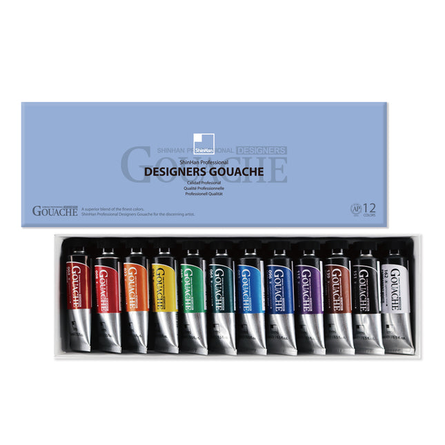 ShinHan Professional Designer Gouache Paints - 15ml - 12 Pack