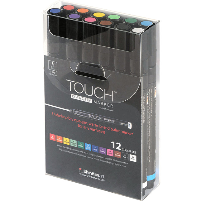 ShinHan Touch Opaque Markers Fine - Pack of 12