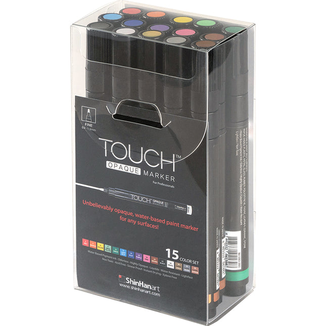ShinHan Touch Opaque Markers Fine - Pack of 15