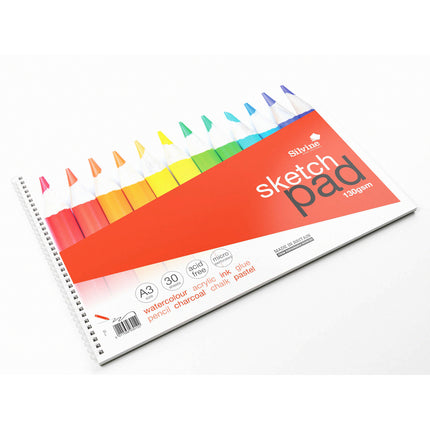 Silvine Sketch Pad Twin Wire A3