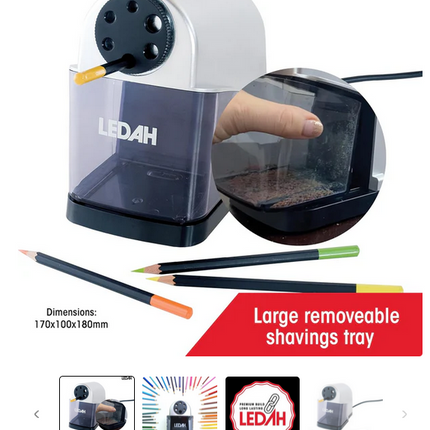 Ledah Electric Pencil Sharpener 11333