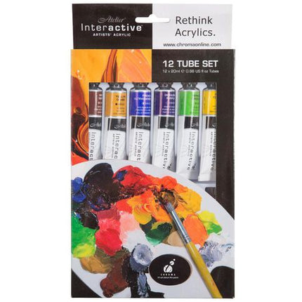 Atelier Interactive Acrylic Paint - 12 x 20ml Set