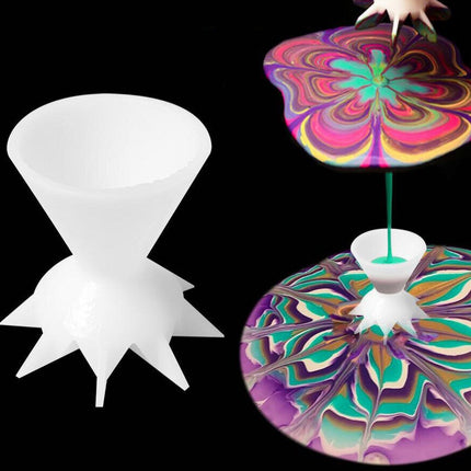 Acrylic Pouring Mini Flower Cup