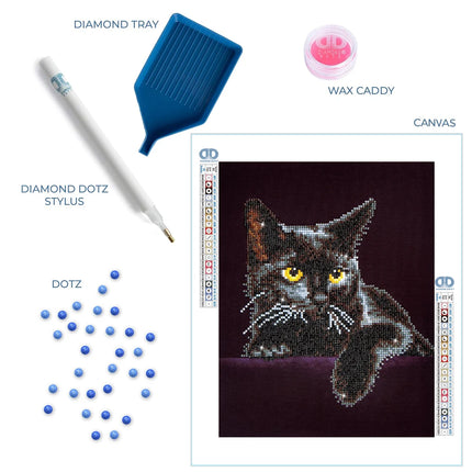 Diamond Dotz Diamond Kit - Midnight Cat