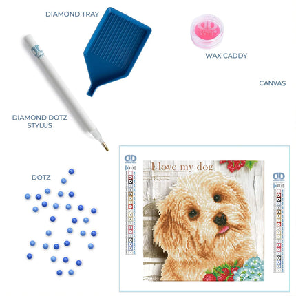 Diamond Dotz Diamond Kit - I Love my Dog