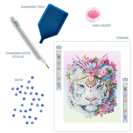 Diamond Dotz Diamond Kit - Bohemian Tiger