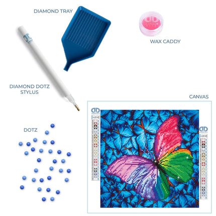 Diamond Dotz Diamond Kit - Flutter By Pink