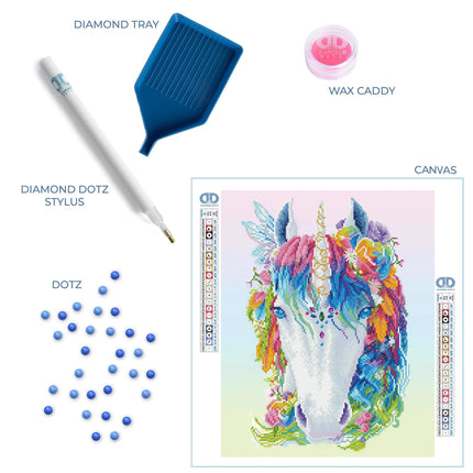 Diamond Dotz Diamond Kit - Mystic Unicorn