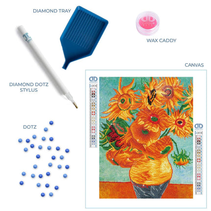 Diamond Dotz Diamond Kit - Sunflowers Van Gogh