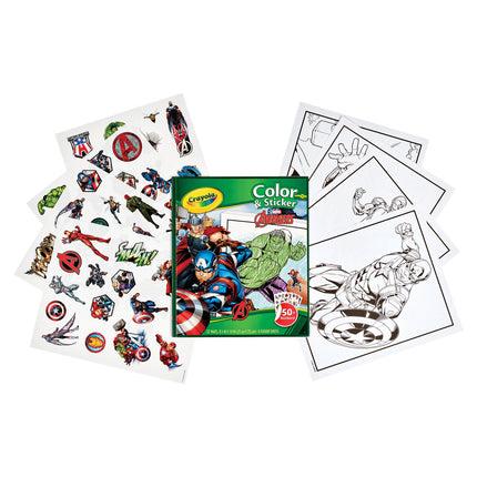 Crayola Colour & Sticker Marvel Avengers