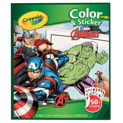 Crayola Colour & Sticker Marvel Avengers