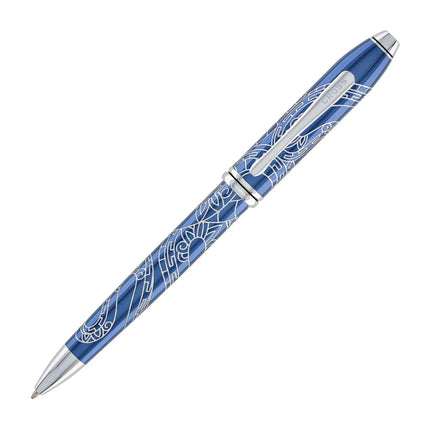 Cross Townsend - Zodiac Year of the Snake - Blue Lacquer - Rollerball Pen