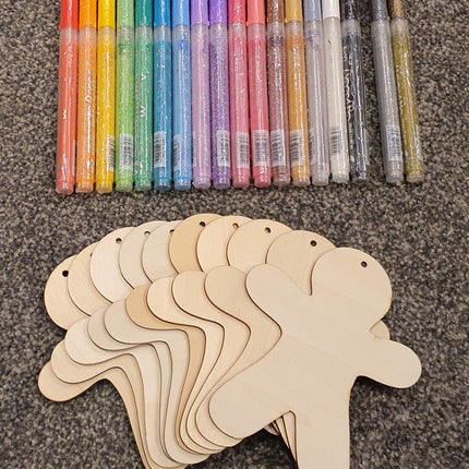 DIY Christmas Kit - With Acrylic Markers - Ginerbread Man
