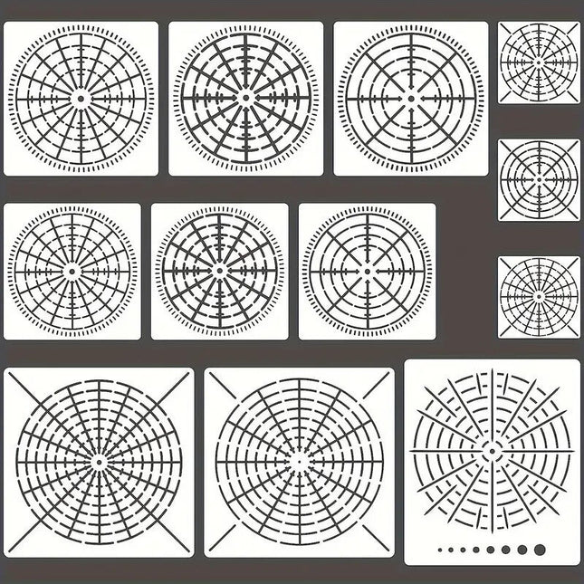 Mandala Dotting Stencils Target - Set of 12