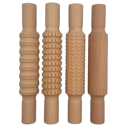 DAS Patterned Rolling Pin Set of 4