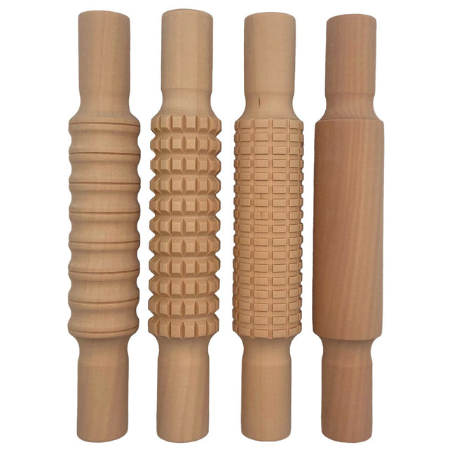 DAS Patterned Rolling Pin Set of 4