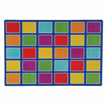 Elizabeth Richards Colour Squares Placement Rug