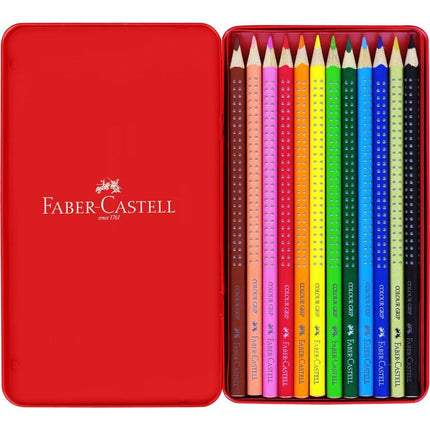 Faber-Castell Grip Colour Pencils - Tin of 12