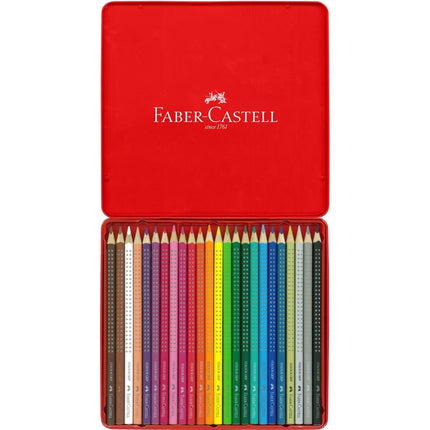 Faber-Castell Grip Colour Pencils - Tin of 24