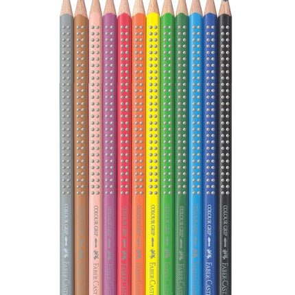 Faber-Castell Grip Colour Pencils - Tin of 12
