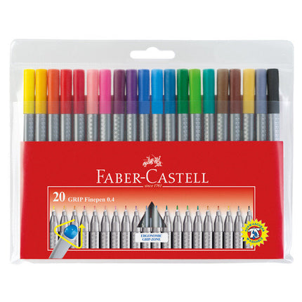 Faber-Castell Grip Finepen 0.4mm - Pack of 20