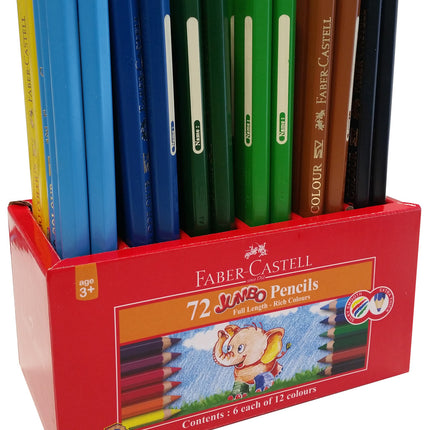 Faber-Castell Jumbo Colour Pencils - Caddie of 72