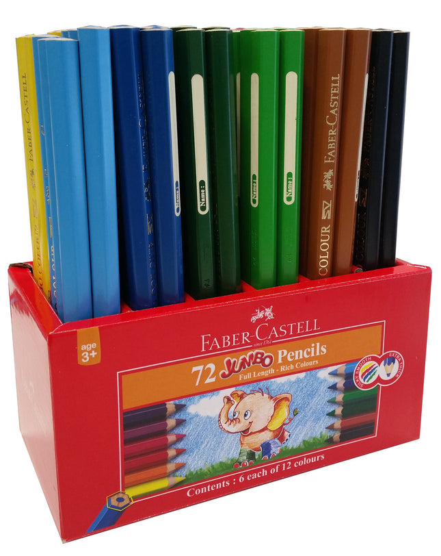 Faber-Castell Jumbo Colour Pencils - Caddie of 72