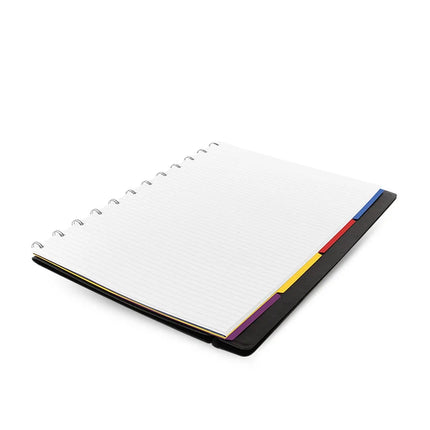 Filofax Notebook - A4 - Classic Brights Black