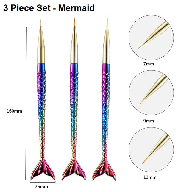 Fine Line Brushes - Mermaid
