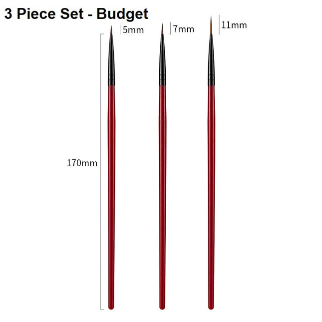 Fine Line Brushes - Budget Set of 3
