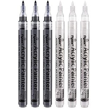 Flysea Acrylic Paint Markers - Fine Tip