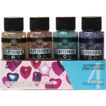 FolkArt Glitterific Icons - Set of 4