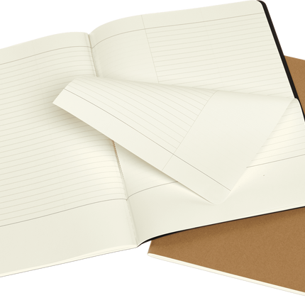 Moleskine Cahier Journal - XL - Subject - Black/Kraft Brown - Pack 2