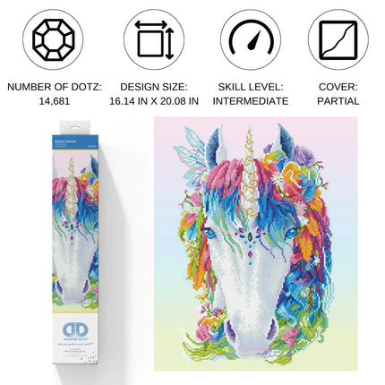 Diamond Dotz Diamond Kit - Mystic Unicorn