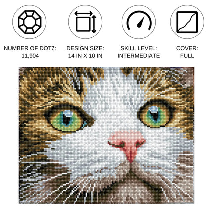 Diamond Dotz Diamond Kit - Green Eyed Beauty