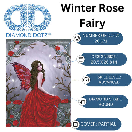 Diamond Dotz Diamond Kit - Winter Rose Fairy