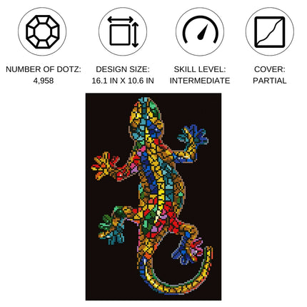 Diamond Dotz Diamond Kit - Gekko Paua