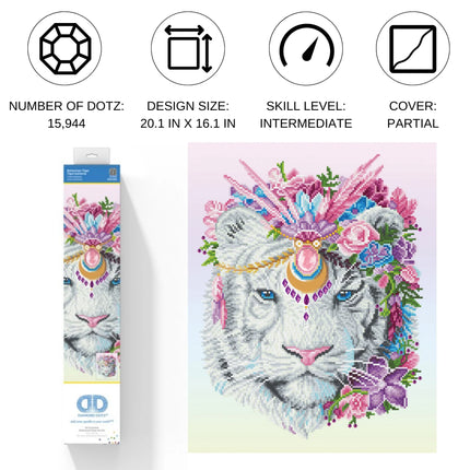 Diamond Dotz Diamond Kit - Bohemian Tiger