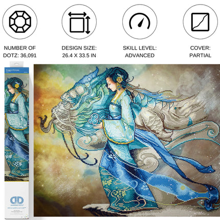 Diamond Dotz Diamond Kit - Dragon Princess