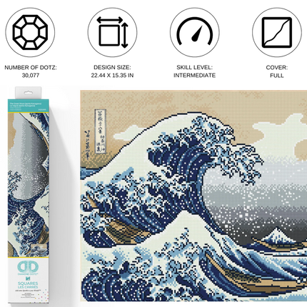 Diamond Dotz Diamond Kit - Great Wave of Kanagawa
