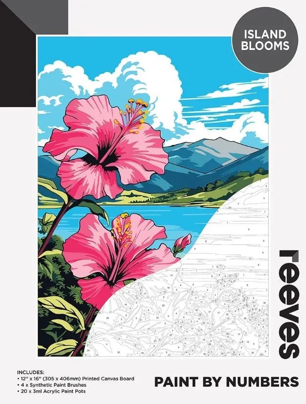 Reeves Paint By Numbers Kits - Island Blooms